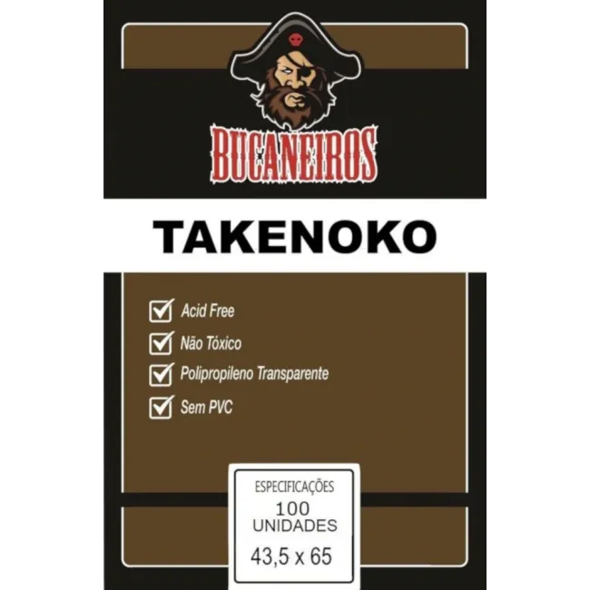 Protetor de Cartas 43,5mm x 65mm c/ 100 Customizado - Bucaneiros