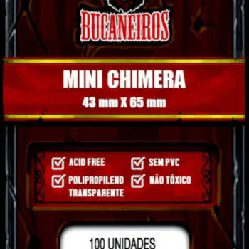 Protetor de Cartas 43mm x 65mm (Mini Chimera) c/ 100 - Bucaneiros Protetor de Cartas 43mm x 65mm (Mini Chimera) c/ 100 - Bucaneiros