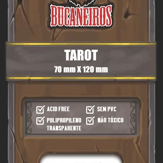 Protetor de Cartas 70mm x 120mm (Tarot) c/ 100 - Bucaneiros