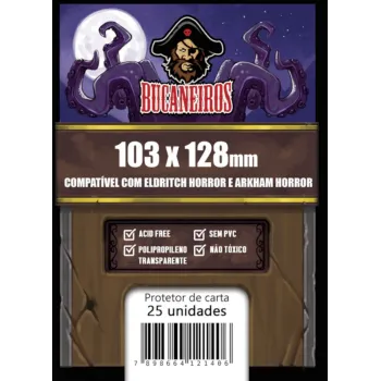 Protetor de Cartas 103mm x 128mm c/ 25 Customizado - Bucaneiros