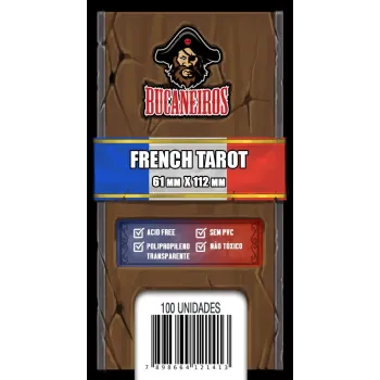 Protetor de Cartas 61mm x 112mm c/ 100 Customizado - Bucaneiros