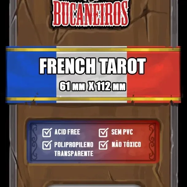 Protetor de Cartas 61mm x 112mm c/ 100 Customizado - Bucaneiros