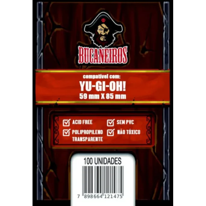 Protetor de Cartas 59mm x 85mm (Small) c/ 100 - Bucaneiros