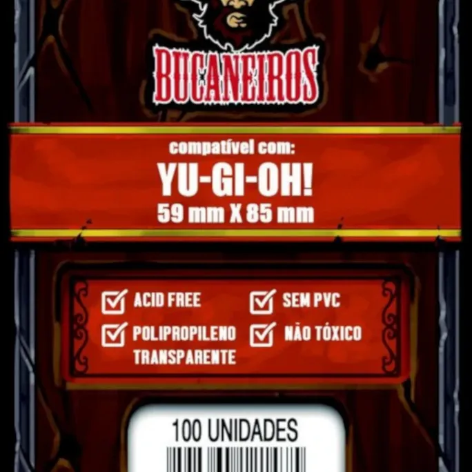 Protetor de Cartas 59mm x 85mm (Small) c/ 100 - Bucaneiros