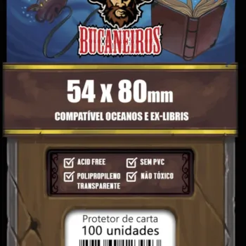 Protetor de Cartas 54mm x 80mm c/100 Customizado - Bucaneiros Protetor de Cartas 54mm x 80mm c/100 Customizado - Bucaneiros