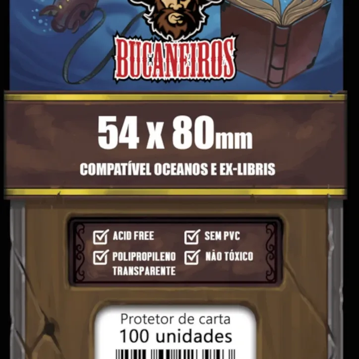 Protetor de Cartas 54mm x 80mm c/100 Customizado - Bucaneiros