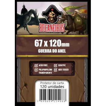 Protetor de Cartas 67mm x 120mm c/ 120 Customizado - Bucaneiros