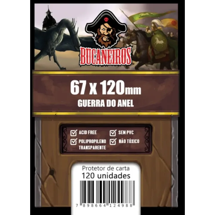 Protetor de Cartas 67mm x 120mm c/ 120 Customizado - Bucaneiros