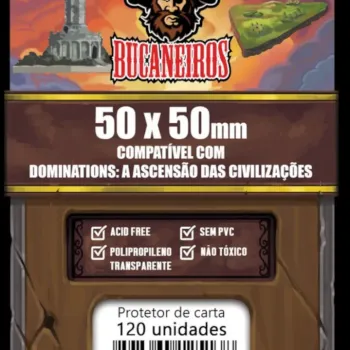 Protetor de Cartas 50mm x 50mm c/ 120 Customizado - Bucaneiros Protetor de Cartas 50mm x 50mm c/ 120 Customizado - Bucaneiros