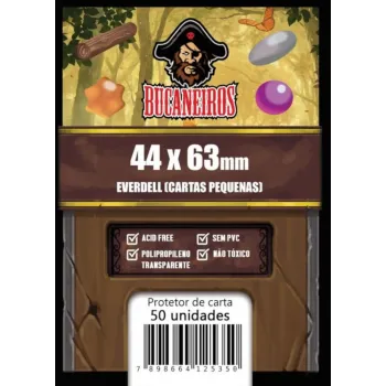 Protetor de Cartas 44mm x 63mm c/ 50 Customizado - Bucaneiros