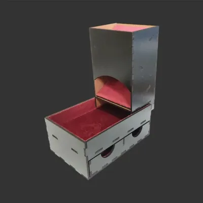 Torre de Dados c/ gaveta Premium - Vermelho