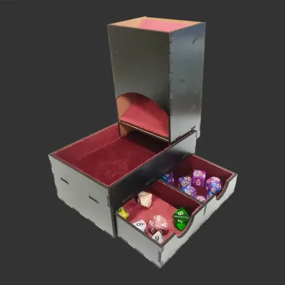 Torre de Dados c/ gaveta Premium - Vermelho