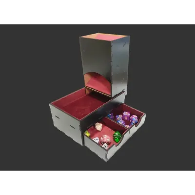 Torre de Dados c/ gaveta Premium - Vermelho