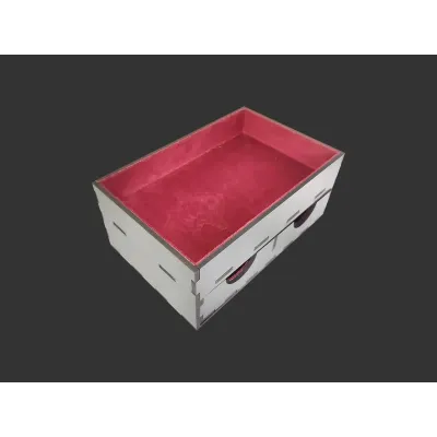 Torre de Dados c/ gaveta Premium - Vermelho