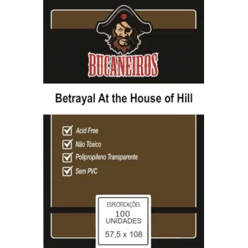Protetor de Cartas 57,5mm x 108mm c/ 100 Customizado - Bucaneiros