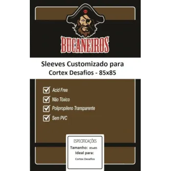 Protetor de Cartas 85mm x 85mm c/ 100 Customizado - Bucaneiros