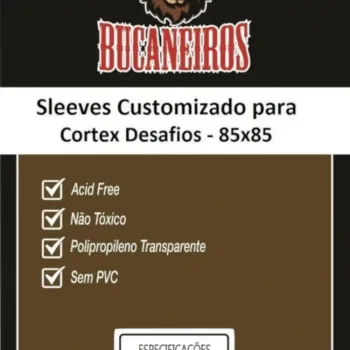 Protetor de Cartas 85mm x 85mm c/ 100 Customizado - Bucaneiros Protetor de Cartas 85mm x 85mm c/ 100 Customizado - Bucaneiros