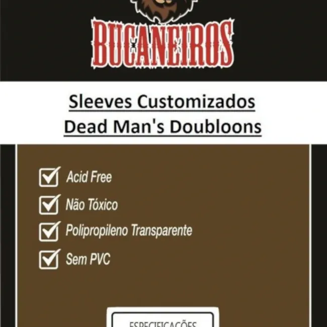 Protetor de Cartas 65mm x 110mm c/ 70 Customizado - Bucaneiros