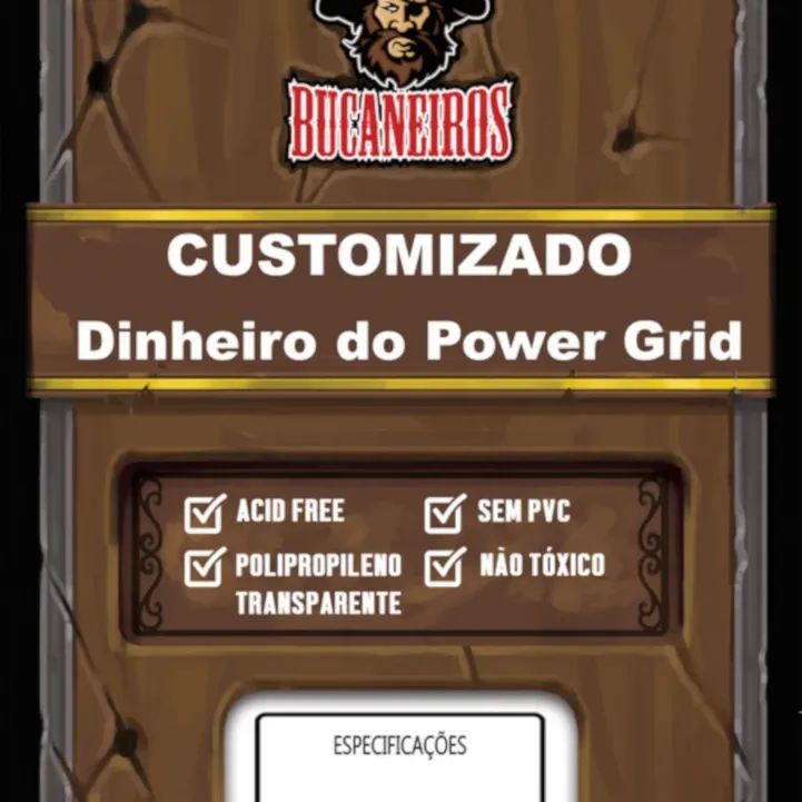 Protetor de Cartas 45mm x 90mm c/ 120 Customizado - Bucaneiros