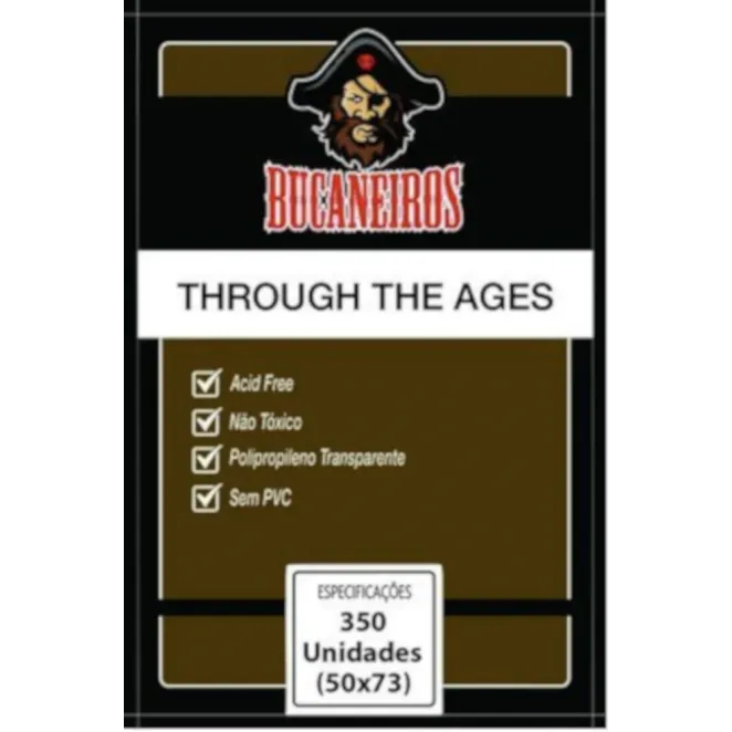 Protetor de Cartas 50mm x 73mm c/ 350 Customizado - Bucaneiros