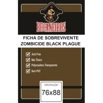 Protetor de Cartas 76mm x 88mm c/ 100 Customizado - Bucaneiros