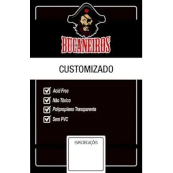Protetor de Cartas 43mm x 66mm c/ 100 Customizado - Bucaneiros