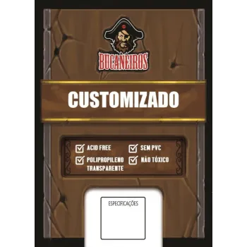 Protetor de Cartas 89mm x 179mm c/ 25 Customizado - Bucaneiros