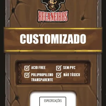 Protetor de Cartas 102mm x 127mm c/ 15 Customizado - Bucaneiros