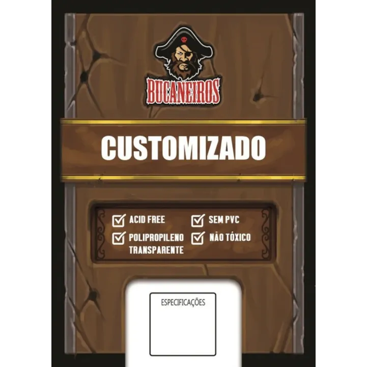 Protetor de Cartas 144mm x 111mm c/ 20 Customizado - Bucaneiros