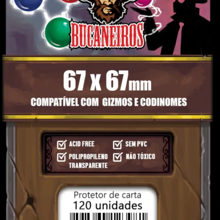 Protetor de Cartas 67mm x 67mm c/ 100 Customizado - Bucaneiros