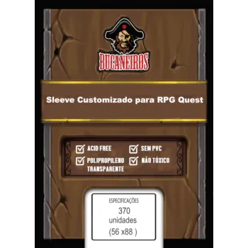Protetor de Cartas 56mm x 88mm c/ 370 Customizado - Bucaneiros