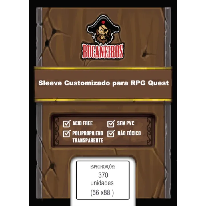 Protetor de Cartas 56mm x 88mm c/ 370 Customizado - Bucaneiros