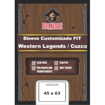 Protetor de Cartas 45mm x 63mm c/ 100 Customizado - Bucaneiros