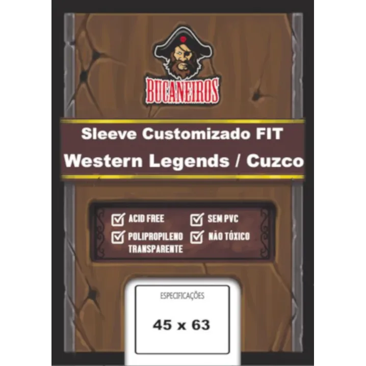 Protetor de Cartas 45mm x 63mm c/ 100 Customizado - Bucaneiros