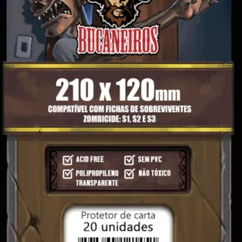 Protetor de Cartas 210mm x 120mm c/ 20 Customizado - Bucaneiros