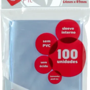 Protetor de Cartas Interno 63,5mm x 89mm (Padrão) Perfect Fit Transparente c/ 100 - Central