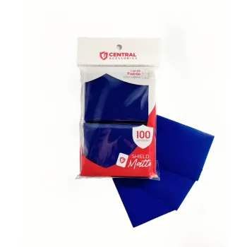 Protetor de Cartas 66mm x 91mm (Padrão) Azul Marinho c/ 100 - Central