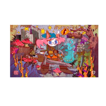 PlayMat Artist Series: Felidar Piromante (61cm x 35,5cm) - Central Mats PlayMat Artist Series: Felidar Piromante (61cm x 35,5cm) - Central Mats