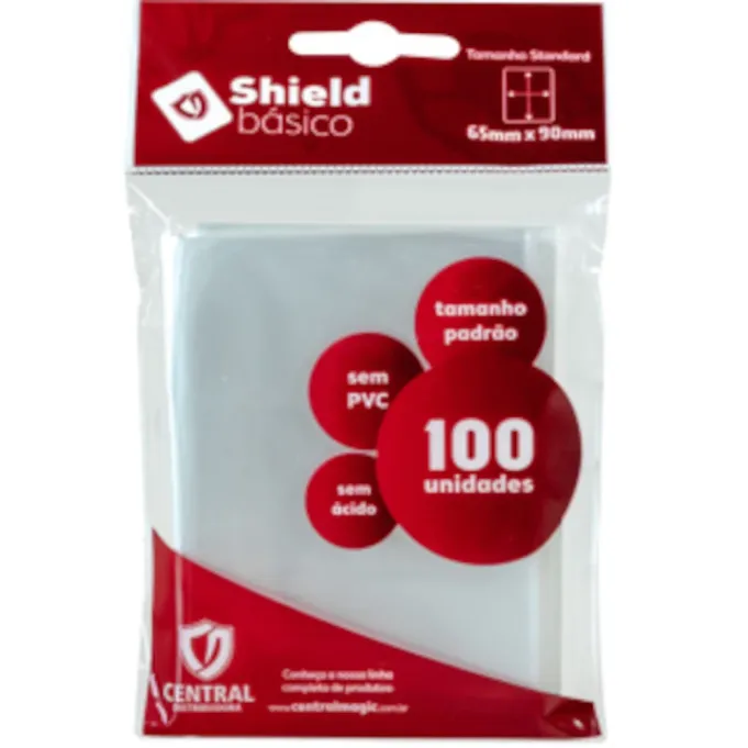 Protetor de Cartas 65mm x 90mm (Padrão) Transparente c/ 100 - Central