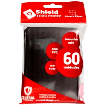 Protetor de Cartas 62mm x 89mm (Small) Preto c/ 60 - Central