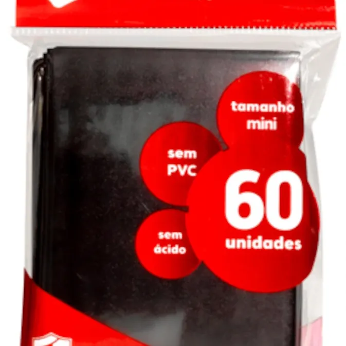 Protetor de Cartas 62mm x 89mm (Small) Preto c/ 60 - Central