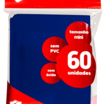 Protetor de Cartas 62mm x 89mm (Small) Azul c/ 60 - Central