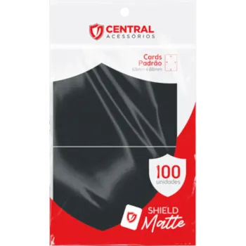 Protetor de Cartas 66mm x 91mm (Padrão) Preto c/ 100 - Central Protetor de Cartas 66mm x 91mm (Padrão) Preto c/ 100 - Central