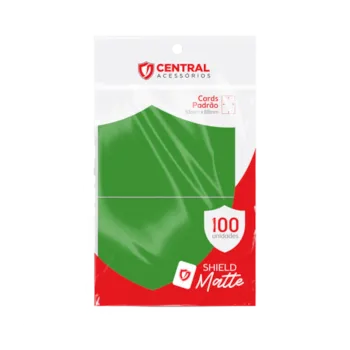 Protetor de Cartas 66mm x 91mm (Padrão) Verde c/ 100 - Central