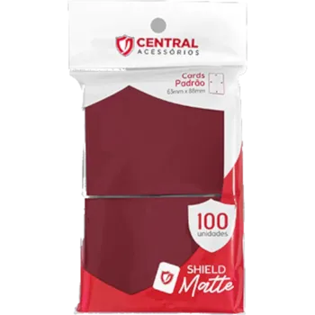 Protetor de Cartas 66mm x 91mm (Padrão) Framboesa c/ 100 - Central Protetor de Cartas 66mm x 91mm (Padrão) Framboesa c/ 100 - Central