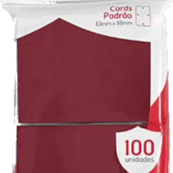 Protetor de Cartas 66mm x 91mm (Padrão) Framboesa c/ 100 - Central