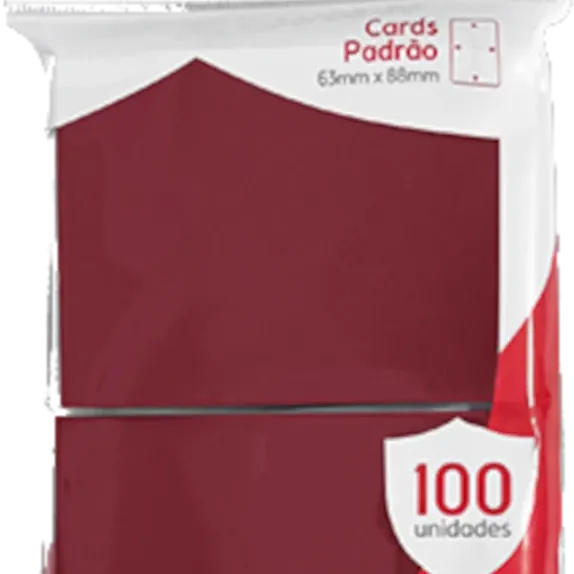 Protetor de Cartas 66mm x 91mm (Padrão) Framboesa c/ 100 - Central Protetor de Cartas 66mm x 91mm (Padrão) Framboesa c/ 100 - Central