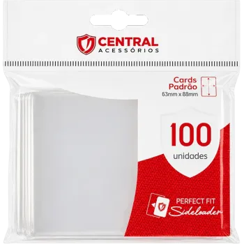 Protetor de Cartas Interno 63mm x 88mm (Padrão) Perfect Fit Transparente Sideloader c/ 100 - Central