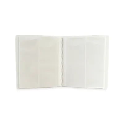 Portfólio 8 bolsos 20 folhas Branco Central Álbum - Central Acessórios