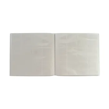 Portfólio 24 bolsos 20 folhas Branco Central Álbum - Central Acessórios